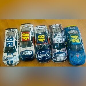 Jimmy Johnson Collectible Die Cast Car Lot. One Car is Signed